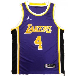 Men's Los Angeles Lakers Rajon Rondo #4 Jordan Purple Swingman NBA Jersey - Statement Edition