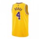 Men's Los Angeles Lakers Rajon Rondo #4 Nike Gold 2021/22 Swingman Jersey - Icon Edition