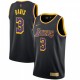 Men's Los Angeles Lakers Anthony Davis #3 Nike Black 2020/21 Swingman Player Jersey – Earned Edition