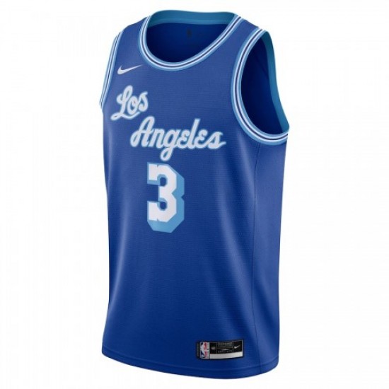 Men's Los Angeles Lakers Anthony Davis #3 Nike Blue 20/21 Swingman Jersey - Classic Edition