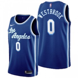 Men's Los Angeles Lakers Russell Westbrook #0 Nike Blue Swingman NBA Jersey - Classic Edition