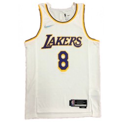 Men's Los Angeles Lakers Kobe Bryant #8 Nike White Swingman NBA Jersey - Icon Edition