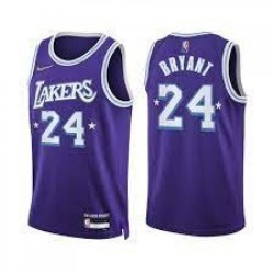 Men's Los Angeles Lakers Kobe Bryant #24 Nike Purple 2021/22 Swingman Jersey - City Edition