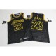 Men's Los Angeles Lakers LeBron James #23 Black  Swingman Jersey - City Edition