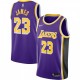 Men's Los Angeles Lakers LeBron James #23 Purple Swingman Jersey - Statement Edition