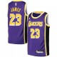 Men's Los Angeles Lakers LeBron James #23 Jordan Purple 20/21 Swingman Jersey - Statement Edition