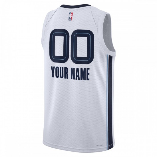 Memphis Grizzlies Nike Unisex 2022/23 Swingman Custom Jersey White - Association Edition