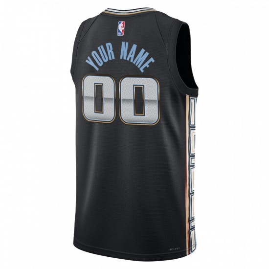 Memphis Grizzlies Nike Unisex 2022/23 Swingman Custom Jersey - City Edition - Black