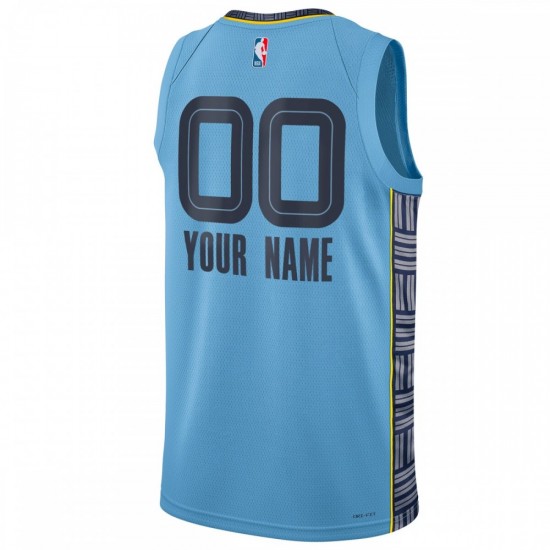 Memphis Grizzlies Jordan Brand Unisex 2022/23 Swingman Custom Jersey - Statement Edition - Blue