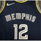 Memphis Grizzlies Ja Morant #12 Nike Black 2021/22 Diamond Swingman Jersey - City Edition