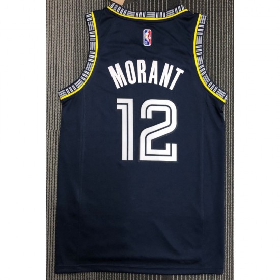 Memphis Grizzlies Ja Morant #12 Nike Black 2021/22 Diamond Swingman Jersey - City Edition