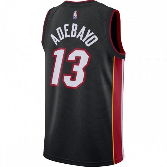 Bam Adebayo Miami Heat Nike 2020/21 Swingman Jersey Black - Icon Edition