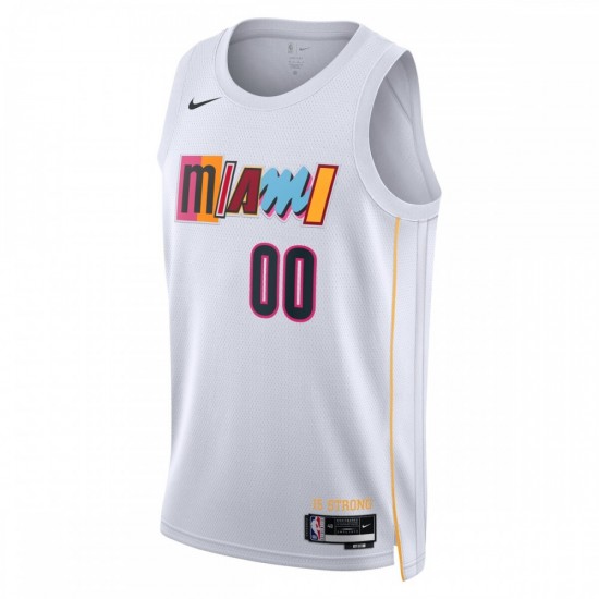 Miami Heat Nike Unisex 2022/23 Swingman Custom Jersey - City Edition - White