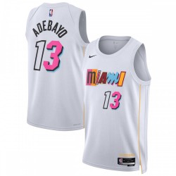 Bam Adebayo Miami Heat Nike Unisex 2022/23 Swingman Jersey - City Edition - White