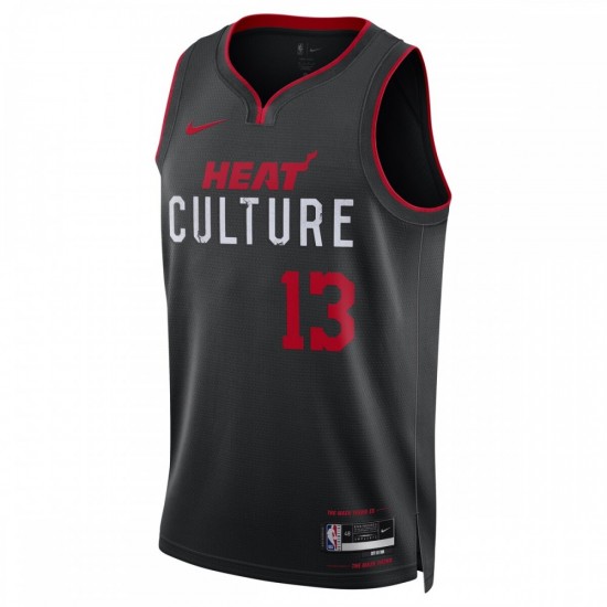 Bam Adebayo Miami Heat Nike Unisex 2023/24 Swingman Jersey - Black - City Edition