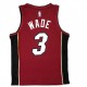 Men's Miami Heat Dwyane Wade #3 Jordan Red 20/21 Swingman Player Jersey - Statement Edition