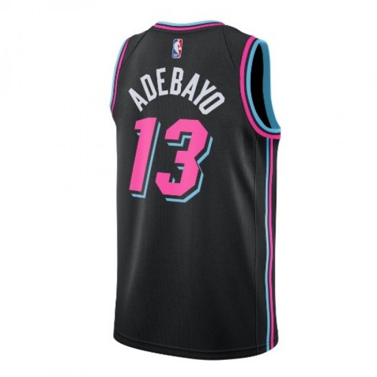 Men's Miami Heat Bam Adebayo #13 Black 19-20 Swingman Jersey - City Edition