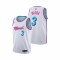 Men's Miami Heat Dwyane Wade #3 White 19-20 Swingman Jersey - City  Edition(Round Collar)