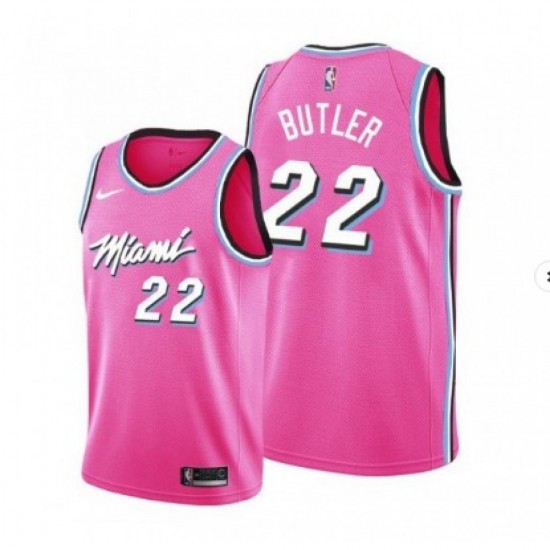 Men's Miami Heat Jimmy Butler #22 Pink 19-20 Swingman Jersey - City  Edition