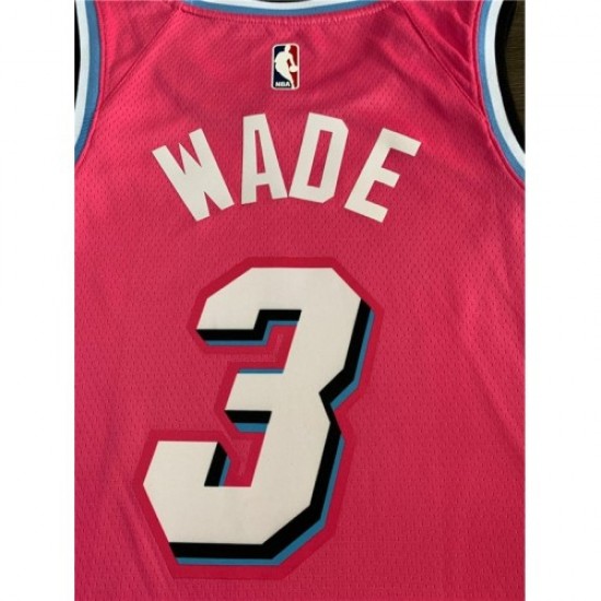 Men's Miami Heat Dwyane Wade #3 Pink 19-20 Swingman Jersey - City  Edition