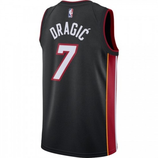 Men's Miami Heat Goran Dragic #7 Nike Black Swingman Jersey - Icon Edition