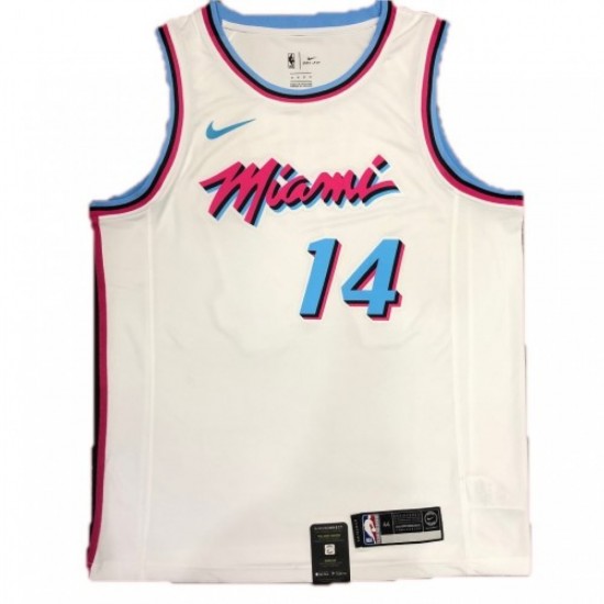 Men's Miami Heat Tyler Herro #14 White 19-20 Swingman Jersey - City Edition