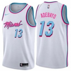 Men's Miami Heat Bam Adebayo #13 White 19-20 Swingman Jersey - City  Edition