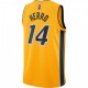 Men's Miami Heat Tyler Herro #14 Nike Yellow 20/21 Swingman Jersey - Earned Edition