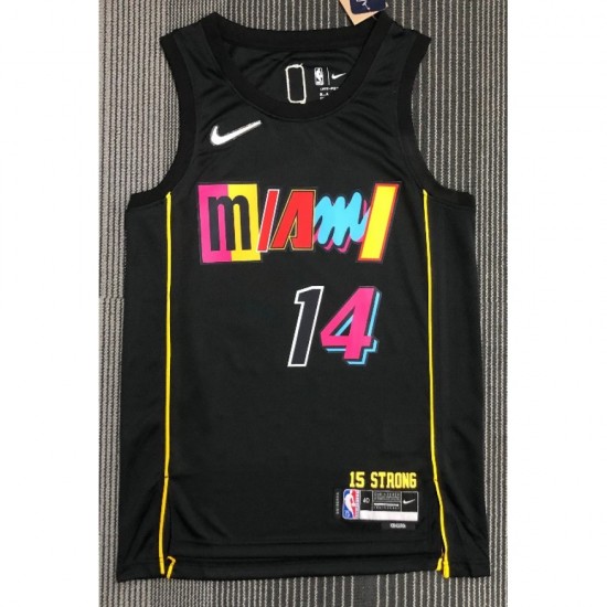 Men's Miami Heat Tyler Herro #14 Nike Black 2021/22 Swingman Jersey - City Edition