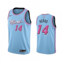 Men's Miami Heat Tyler Herro #14 Nike Blue 2019/20 Finished Swingman Jersey - City Edition