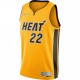 Men's Miami Heat Jimmy Butler #22 Nike Yellow 20/21 Swingman Jersey - Earned Edition