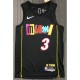 Men's Miami Heat Dwyane Wade #3 Nike Black 2021/22 Swingman Jersey - City Edition