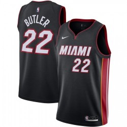 Men's Miami Heat Jimmy Butler #22 Nike Black 2020/21 Swingman Jersey - Icon Edition