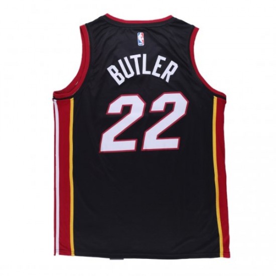 Men's Miami Heat Jimmy Butler #22 Nike Black 2020/21 Swingman Jersey - Icon Edition