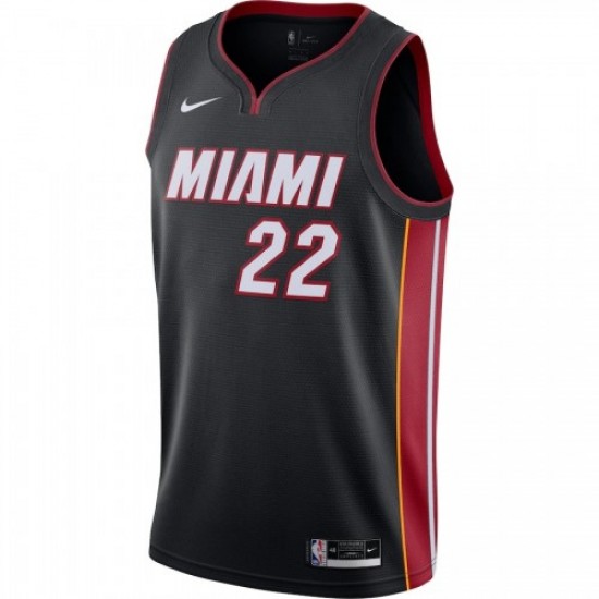 Men's Miami Heat Jimmy Butler #22 Nike Black 2020/21 Swingman Jersey - Icon Edition