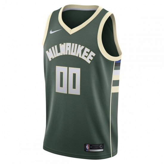 Milwaukee Bucks Nike Swingman Custom Jersey Green - Icon Edition