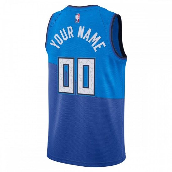 Milwaukee Bucks Nike 2020/21 Swingman Custom Jersey Blue - City Edition