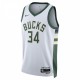 Giannis Antetokounmpo Milwaukee Bucks Nike Unisex 2022/23 Swingman Jersey - Association Edition - White