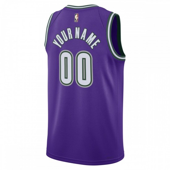 Milwaukee Bucks Nike Unisex 2022/23 Custom Swingman Jersey - Classic Edition - Purple