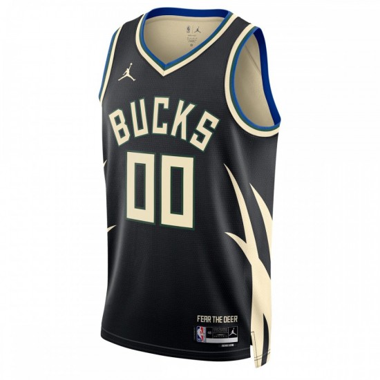 Milwaukee Bucks Jordan Brand Unisex 2022/23 Swingman Custom Jersey - Statement Edition - Black