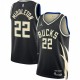 Khris Middleton Milwaukee Bucks Jordan Brand 2022/23 Statement Edition Swingman Jersey - Black