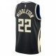 Khris Middleton Milwaukee Bucks Jordan Brand 2022/23 Statement Edition Swingman Jersey - Black