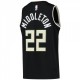 Men's Milwaukee Bucks Middleton #22 Jordan Black 20/21 Swingman Jersey - Statement Edition