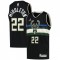 Men's Milwaukee Bucks Middleton #22 Jordan Black 20/21 Swingman Jersey - Statement Edition