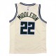 Men's Milwaukee Bucks Khris Middleton #22 Nike White Cream Swingman Jersey - City Edition