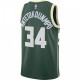 Men's Milwaukee Bucks Giannis Antetokounmpo #34 Green Swingman Jersey - Icon Edition