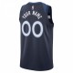 Minnesota Timberwolves Nike Swingman Custom Jersey Navy - Icon Edition