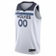 Minnesota Timberwolves Nike 2020/21 Swingman Custom Jersey - Association Edition - White