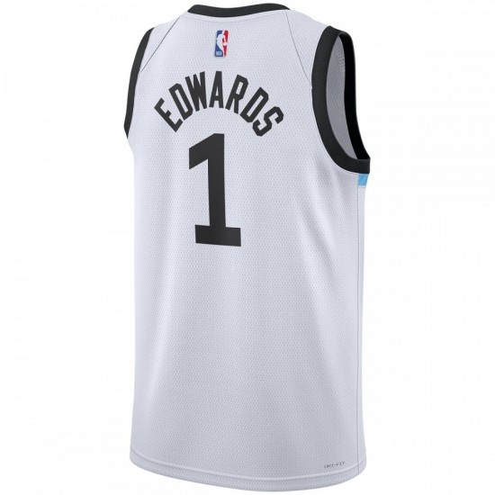 Anthony Edwards Minnesota Timberwolves Nike Unisex 2022/23 Swingman Jersey - City Edition - White