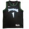 Men's Minnesota Timberwolves Anthony Edwards #1 Nike Black Hardwood Classics Swingman Jersey